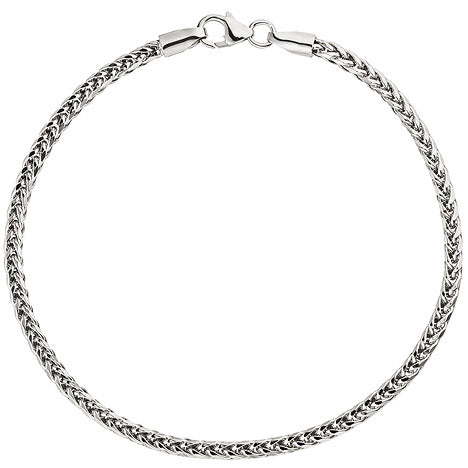 Zopfarmband 585 Gold Weißgold 19 cm Armband Goldarmband Weißgoldarmband