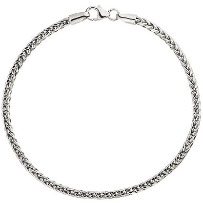 Zopfarmband 585 Gold Weißgold 19 cm Armband Goldarmband Weißgoldarmband