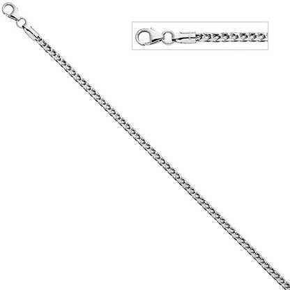Zopfarmband 585 Gold Weißgold 19 cm Armband Goldarmband Weißgoldarmband