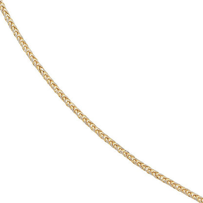 Zopfkette 585 Gelbgold Weißgold bicolor 1 9 mm 45 cm Gold Kette Goldkette