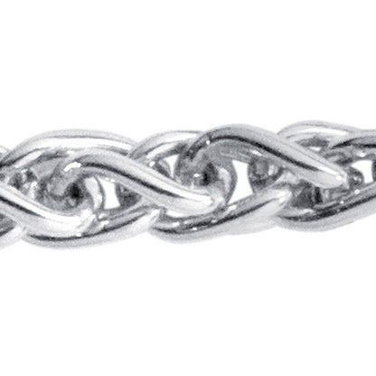 Zopfkette 925 Sterling Silber 2 2 mm 45 cm Halskette Kette Silberkette Karabiner