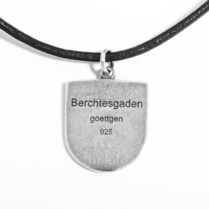 Anhänger Motiv Bergwerk 500 Jahre mit Lederband schwarz