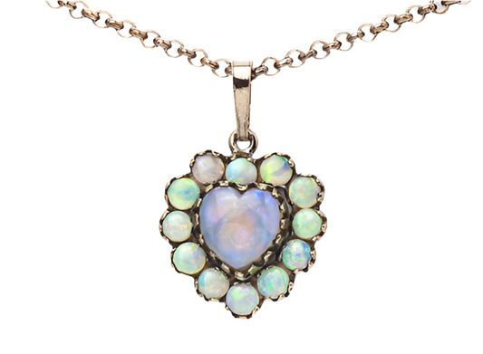 Collier Kette mit Anhänger Opal 925