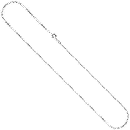 Ankerkette weit 585 Gold Weißgold 2 0 mm 45 cm Kette Halskette Weißgoldkette