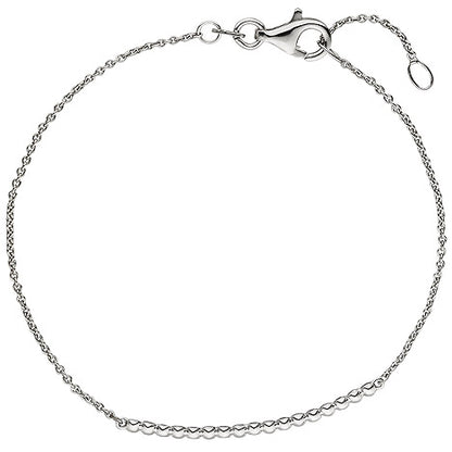 Armband 585 Gold Weißgold 7 Diamanten Brillanten 17 5 cm Weißgoldarmband