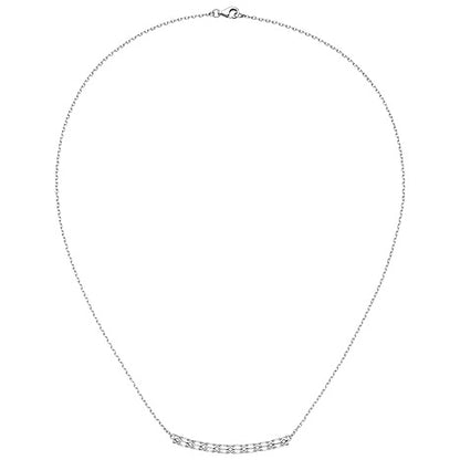 Collier Halskette 925 Sterling Silber 45 cm Kette Silberkette