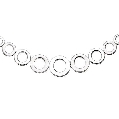 Collier Halskette im Verlauf 925 Sterling Silber 45 cm Kette