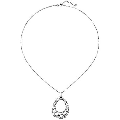 Collier Halskette Tropfen 925 Sterling Silber 45 cm Kette Silberkette