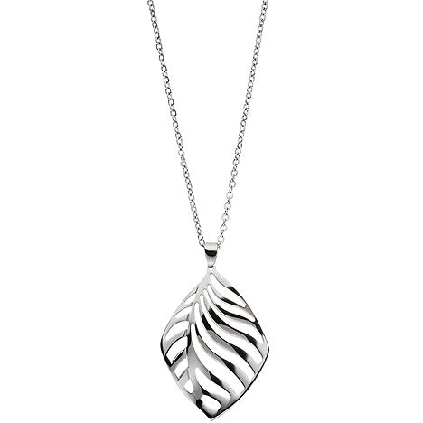 Collier Kette mit Anhänger aus Edelstahl 47 cm Karabiner