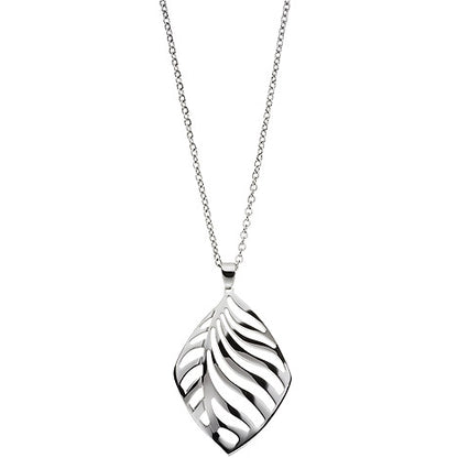 Collier Kette mit Anhänger aus Edelstahl 47 cm Karabiner