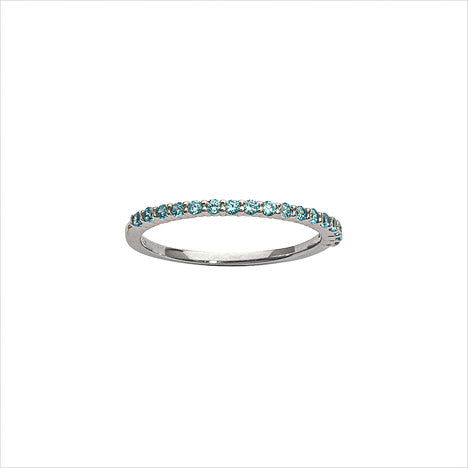 Ring 925 Silber blau Größe 54