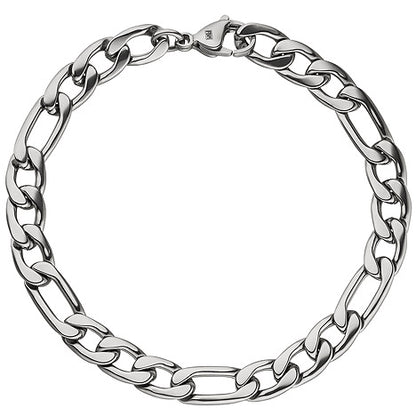 Figaroarmband Edelstahl 21 cm Armband