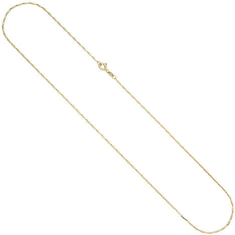 Haferkornkette 585 Gold Gelbgold 1 2 mm 45 cm Kette Halskette Goldkette