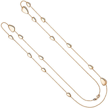 Halskette Kette 585 Gold Rotgold 90 cm Rotgoldkette Karabiner