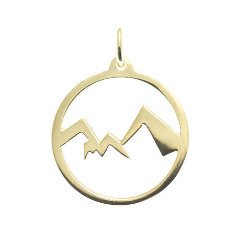 Anhänger Watzmann Berchtesgaden 585 Gelbgold - ohne Schriftzug