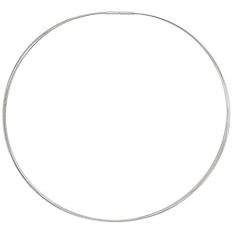 Halsreif 5-reihig Edelstahl 45 cm