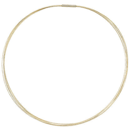 Halsreif 7-reihig 585 Gold Gelbgold 45 cm Goldkette Goldreif