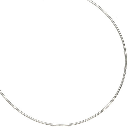 Halsreif 925 Sterling Silber 1 1 mm 38 cm Silberkette Karabiner