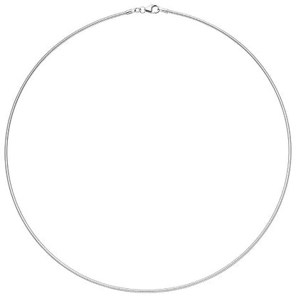 Halsreif 925 Sterling Silber 1 1 mm 38 cm Silberkette Karabiner
