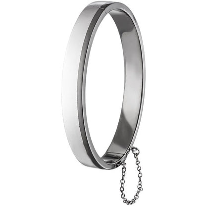 Herren Armreif Armband 925 Sterling Silber Herrenarmreif mit Sicherheitskette