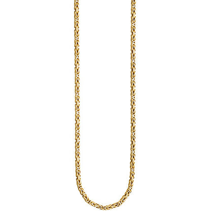 Königskette 925 Sterling Silber gold vergoldet 3 2 mm 45 cm Kette Halskette