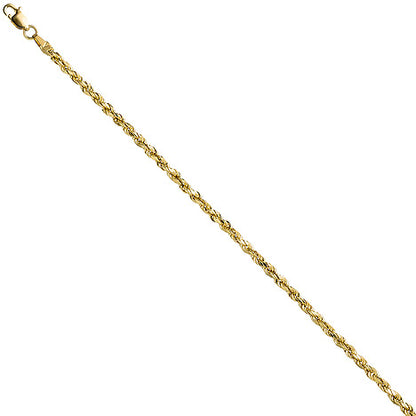 Kordelarmband 585 Gold Gelbgold 21 cm Armband Goldarmband