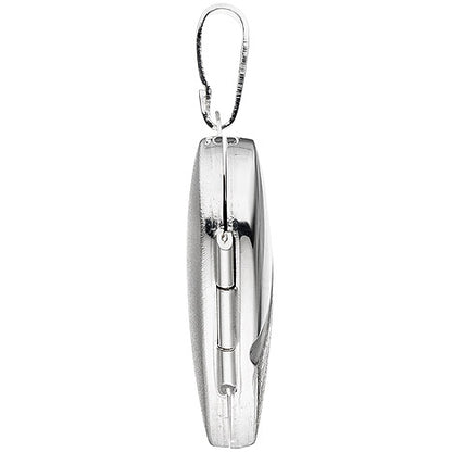 Medaillon Herz Anhänger zum Öffnen für 2 Fotos 925 Silber mit Kette 60 cm