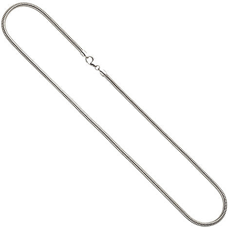 Schlangenkette 925 Sterling Silber 2 9 mm 50 cm Kette Halskette Silberkette
