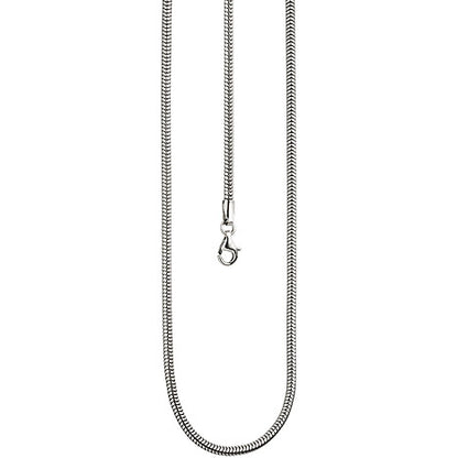 Schlangenkette 925 Sterling Silber 2 9 mm 50 cm Kette Halskette Silberkette