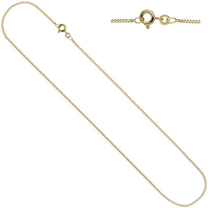 Schmuck-Set 333 Gold Gelbgold mit Zirkonia Ohrringe und Kette 42 cm