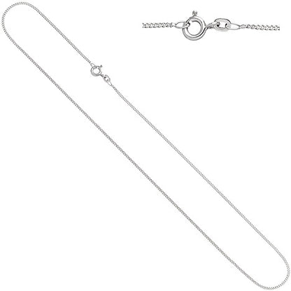 Schmuck-Set 333 Gold Weißgold 3 Zirkonia Ohrringe Anhänger und Kette 45 cm