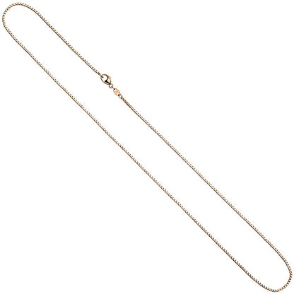 Venezianerkette 585 Gold Rotgold 1 2 mm 42 cm Kette Halskette Rotgoldkette