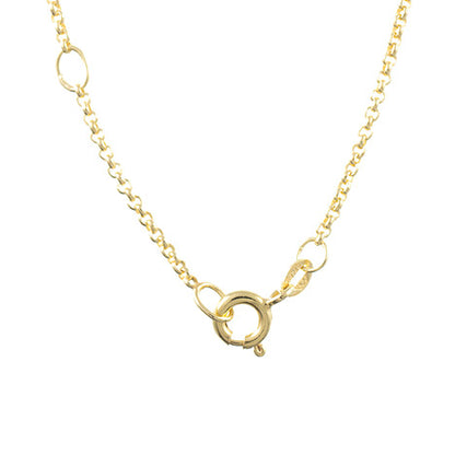 Anhänger Jenner 925 Silber vergoldet mit Kette 45 cm