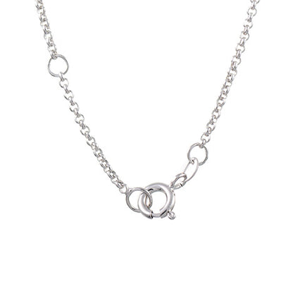 Anhänger mit Kette 925 Silber Tracht Edelweiss