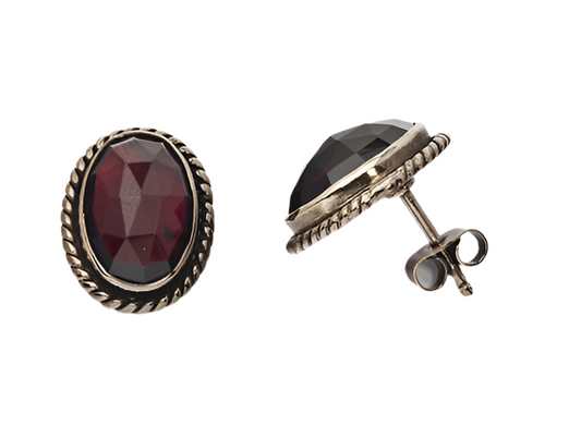 Ohrringe Granat 925