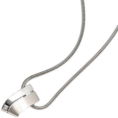 Anhänger 585 Gold Weißgold 1 Diamant 0 01ct. Weißgoldanhänger