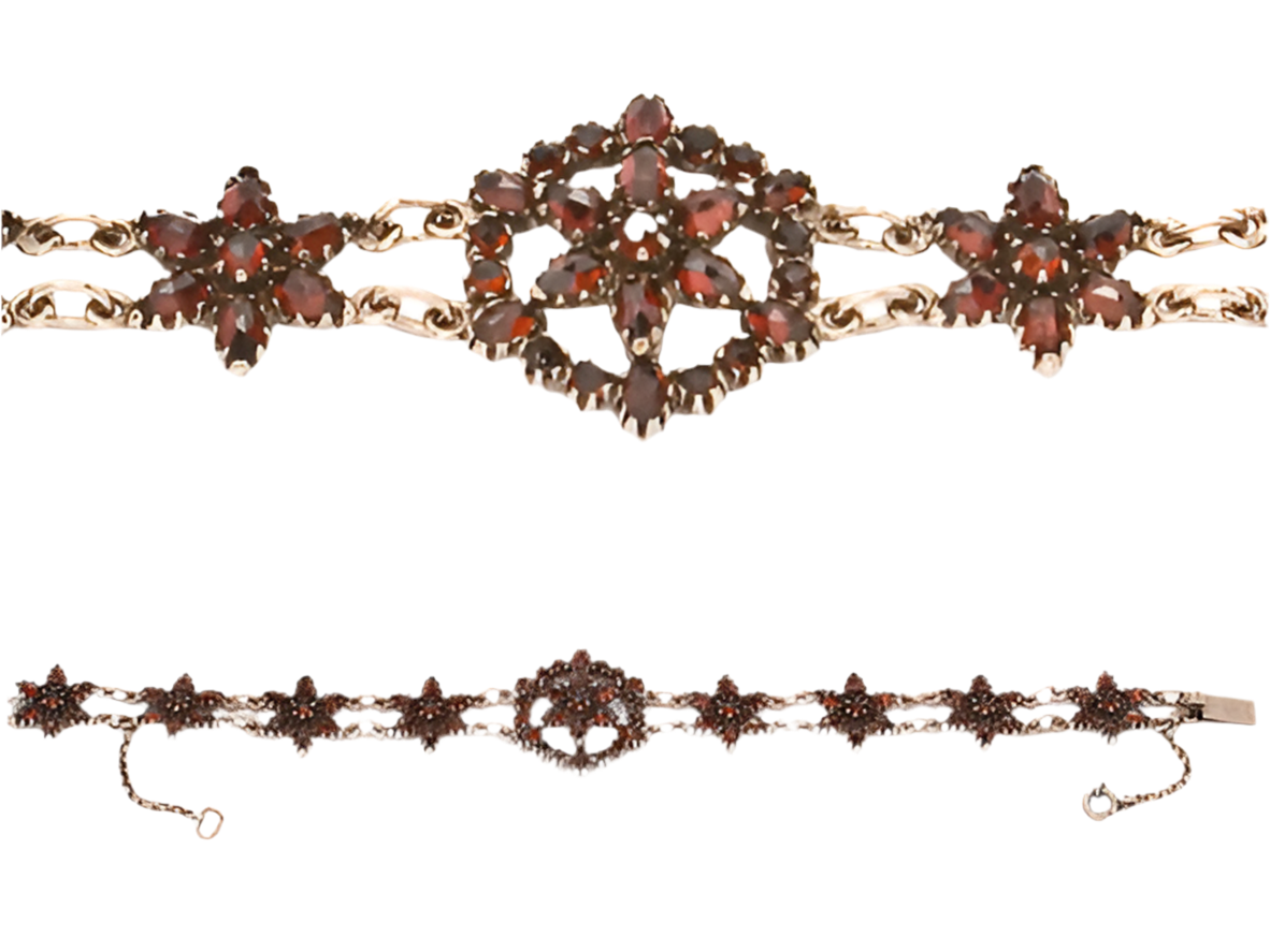 Armband Granat 925