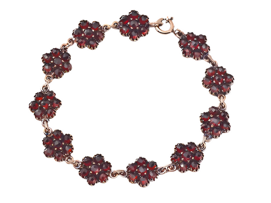 Armband Granat 925