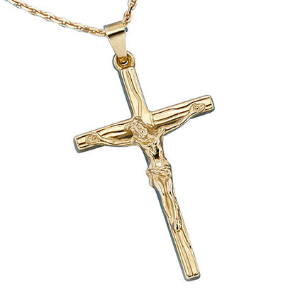 Anhänger Kreuz 585 Gold Gelbgold Kreuzanhänger Goldkreuz