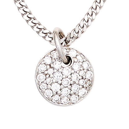Anhänger rund 585 Gold Weißgold 29 Diamanten Brillanten 0 34ct. Weißgoldanhänger