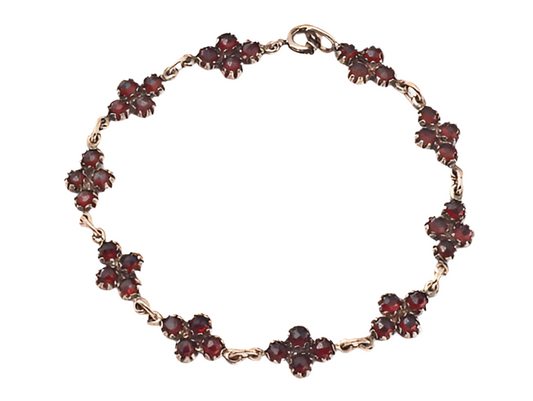 Armband Granat 925