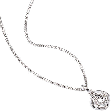 Anhänger verschlungen 585 Gold Weißgold 1 Diamant Brillant Diamantanhänger