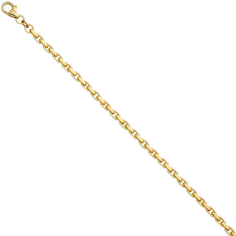 Ankerarmband 333 Gold Gelbgold diamantiert 21 cm Armband Goldarmband