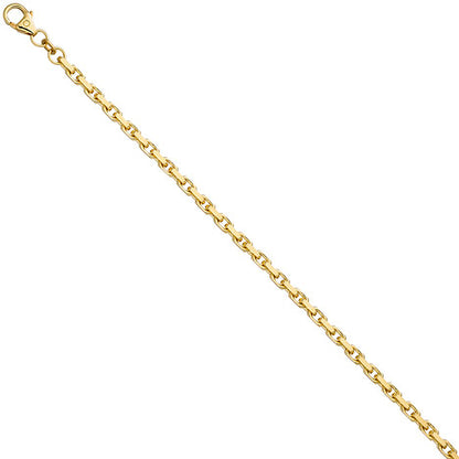 Ankerarmband 333 Gold Gelbgold diamantiert 21 cm Armband Goldarmband