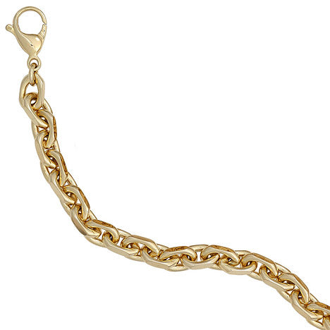 Ankerarmband 585 Gold Gelbgold 21 cm Armband Goldarmband Karabiner