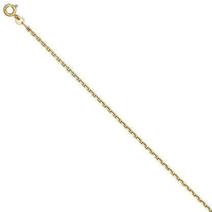 Ankerkette 333 Gelbgold 1 9 mm 42 cm Gold Kette Halskette Goldkette Federring
