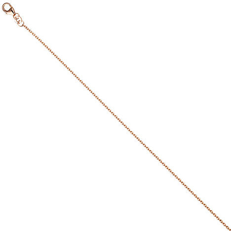 Ankerkette 333 Rotgold 1 4 mm 42 cm Gold Halskette Kette Rotgoldkette Karabiner