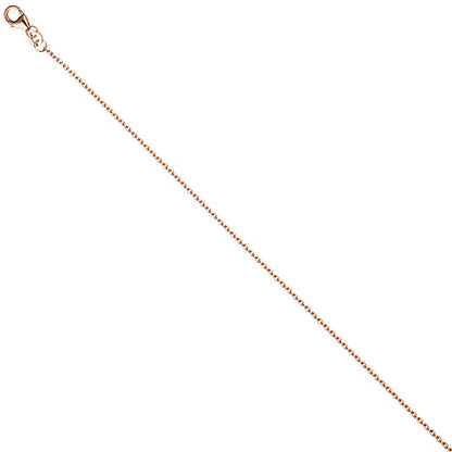 Ankerkette 333 Rotgold 1 4 mm 42 cm Gold Halskette Kette Rotgoldkette Karabiner