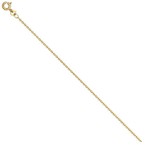 Ankerkette 585 Gelbgold 1 2 mm 36 cm Gold Kette Halskette Goldkette Federring