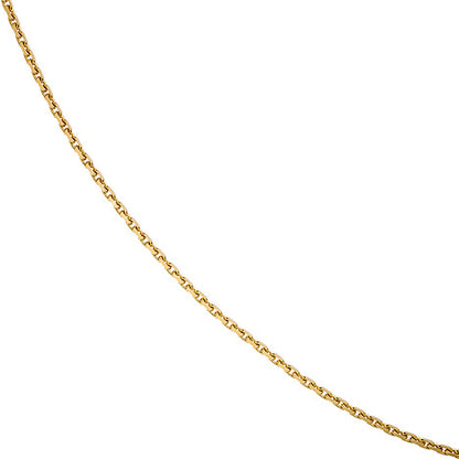 Ankerkette 585 Gelbgold diamantiert 3 mm 50 cm Gold Kette Halskette Goldkette
